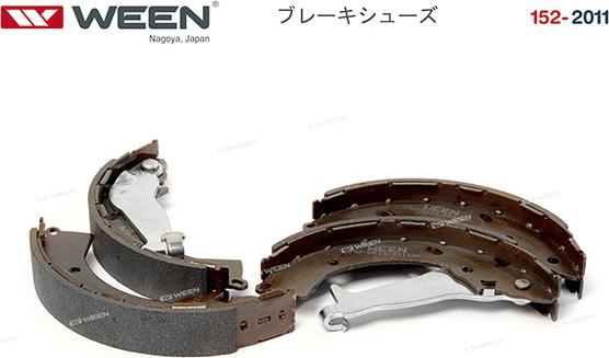 Ween 152-2011 - Комплект тормозных колодок, барабанные autospares.lv