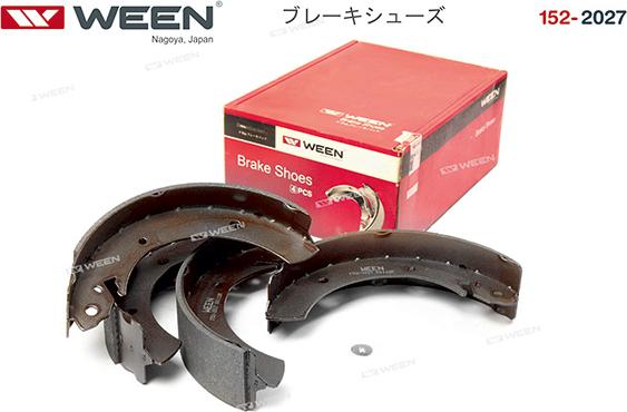 Ween 152-2027 - Комплект тормозных колодок, барабанные autospares.lv