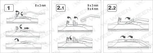 Ween 100-5021 - Щетка стеклоочистителя autospares.lv