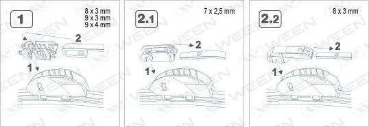 Ween 100-6014 - Щетка стеклоочистителя autospares.lv