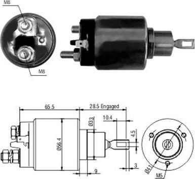 WE PARTS 471480068 - Тяговое реле, соленоид, стартер autospares.lv