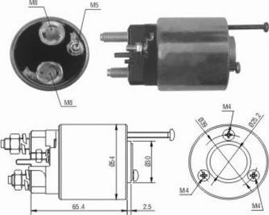 WE PARTS 471480012 - Тяговое реле, соленоид, стартер autospares.lv