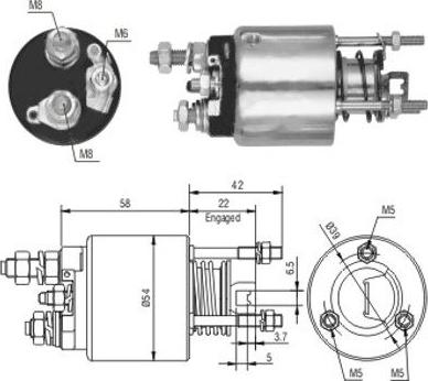 WE PARTS 471480078 - Тяговое реле, соленоид, стартер autospares.lv