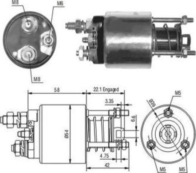 WE PARTS 471480077 - Тяговое реле, соленоид, стартер autospares.lv