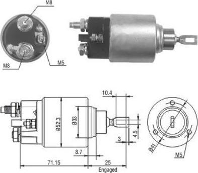 WE PARTS 471480153 - Тяговое реле, соленоид, стартер autospares.lv