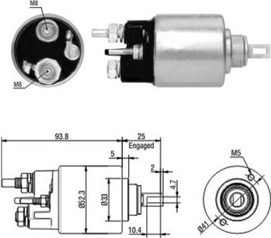 WE PARTS 471480118 - Тяговое реле, соленоид, стартер autospares.lv