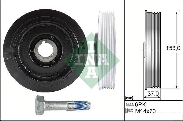 Wilmink Group WG1966385 - Шкив коленчатого вала autospares.lv