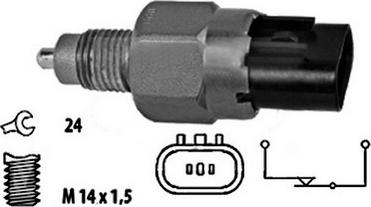 Wilmink Group WG1900229 - Датчик, переключатель, фара заднего хода autospares.lv