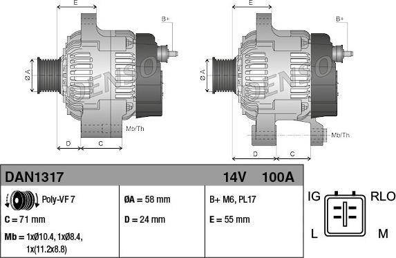 Wilmink Group WG1916817 - Генератор autospares.lv