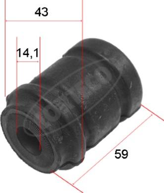 Wilmink Group WG1922786 - Сайлентблок, рычаг подвески колеса autospares.lv