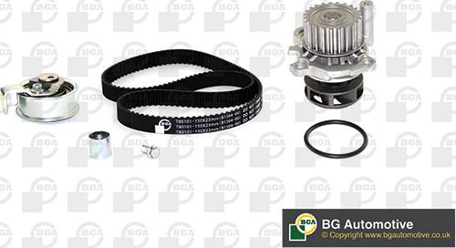 Wilmink Group WG1487903 - Водяной насос + комплект зубчатого ремня ГРМ autospares.lv