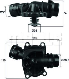 Wilmink Group WG1426503 - Термостат охлаждающей жидкости / корпус autospares.lv