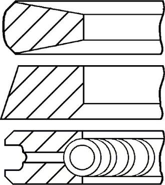 Wilmink Group WG1096223 - Комплект поршневых колец autospares.lv