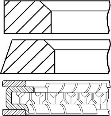 Wilmink Group WG1187247 - Комплект поршневых колец autospares.lv