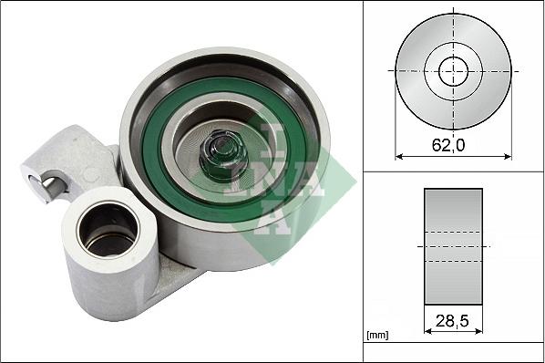 Wilmink Group WG1097439 - Натяжной ролик, зубчатый ремень ГРМ autospares.lv