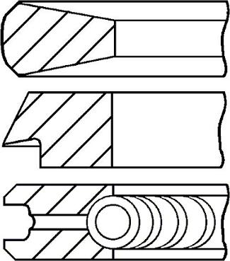 Wilmink Group WG1186805 - Комплект поршневых колец autospares.lv