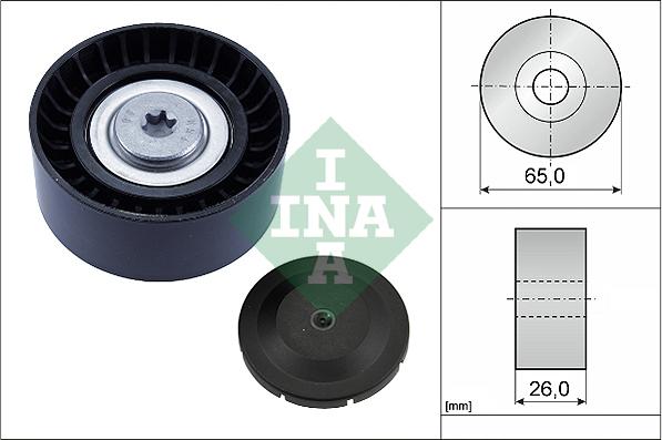 Wilmink Group WG1809866 - Ролик, поликлиновый ремень autospares.lv