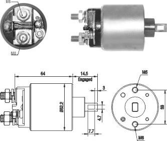 Wilmink Group WG1821425 - Тяговое реле, соленоид, стартер autospares.lv