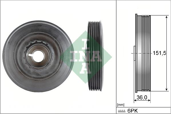 Wilmink Group WG1254405 - Шкив коленчатого вала autospares.lv