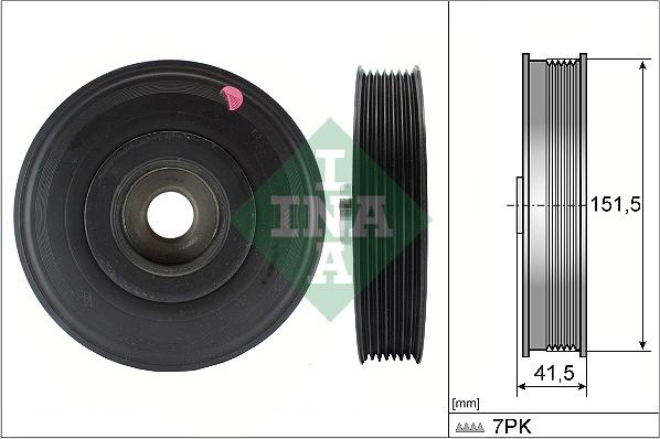 Wilmink Group WG1254403 - Шкив коленчатого вала autospares.lv