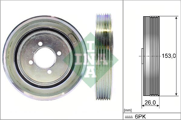 Wilmink Group WG1254368 - Шкив коленчатого вала autospares.lv