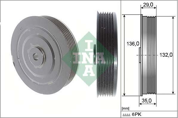 Wilmink Group WG1254337 - Шкив коленчатого вала autospares.lv