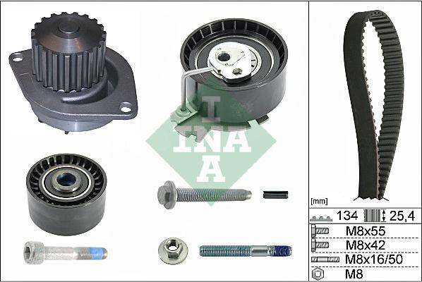 Wilmink Group WG1251697 - Водяной насос + комплект зубчатого ремня ГРМ autospares.lv