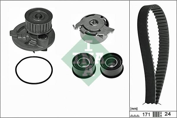 Wilmink Group WG1251661 - Водяной насос + комплект зубчатого ремня ГРМ autospares.lv