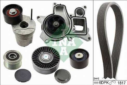 Wilmink Group WG1251096 - Водяной насос + комплект ручейковых ремней autospares.lv