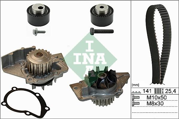 Wilmink Group WG1251294 - Водяной насос + комплект зубчатого ремня ГРМ autospares.lv