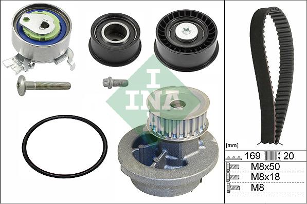 Wilmink Group WG1251224 - Водяной насос + комплект зубчатого ремня ГРМ autospares.lv