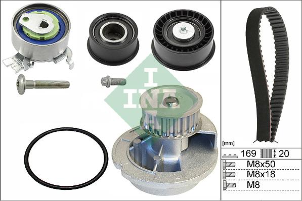 Wilmink Group WG1251225 - Водяной насос + комплект зубчатого ремня ГРМ autospares.lv