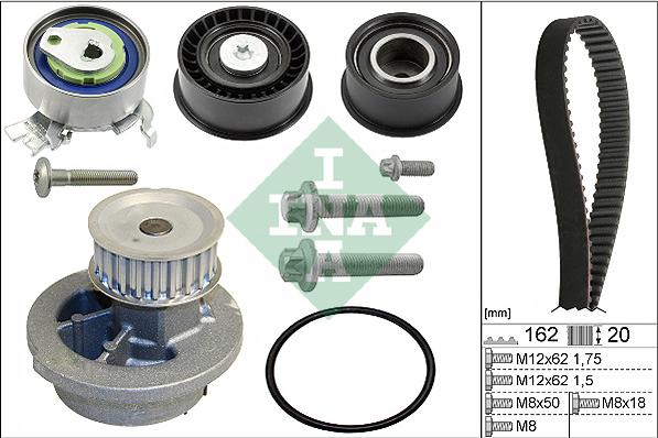 Wilmink Group WG1251799 - Водяной насос + комплект зубчатого ремня ГРМ autospares.lv