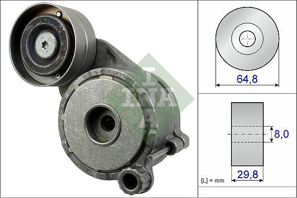 Wilmink Group WG1253575 - Натяжитель, поликлиновый ремень autospares.lv