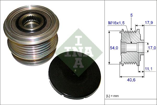 Wilmink Group WG1253697 - Шкив генератора, муфта autospares.lv