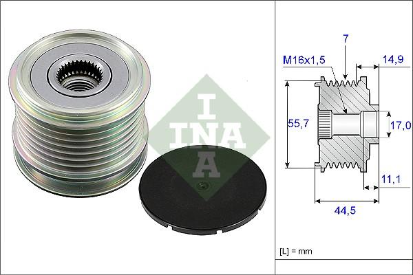 Wilmink Group WG1253623 - Шкив генератора, муфта autospares.lv