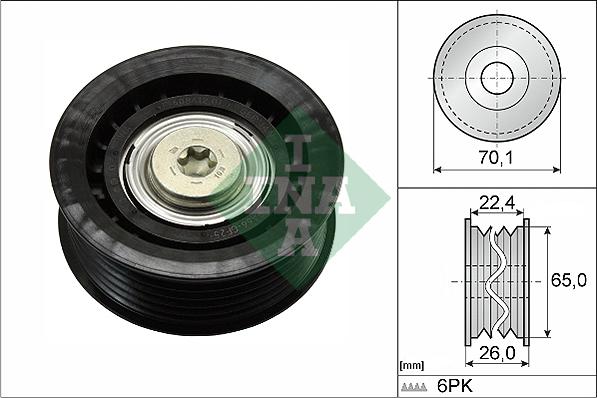 Wilmink Group WG1253010 - Ролик, поликлиновый ремень autospares.lv