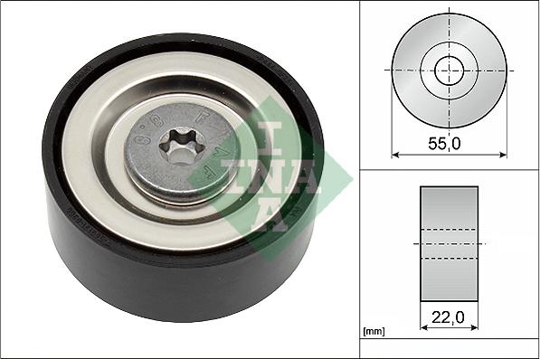 Wilmink Group WG1253146 - Ролик, поликлиновый ремень autospares.lv