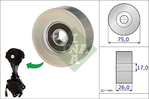 Wilmink Group WG1253137 - Ролик, поликлиновый ремень autospares.lv