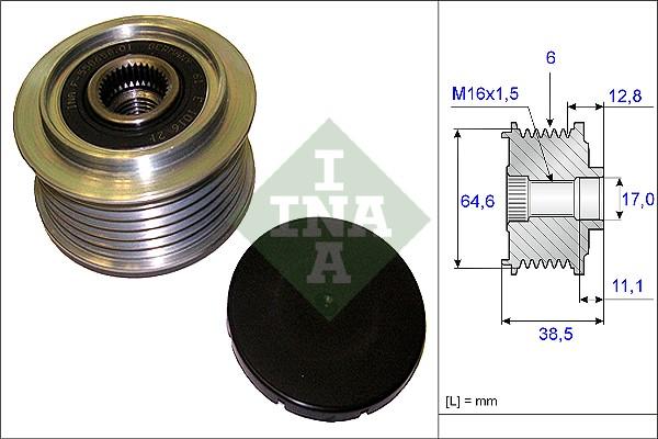 Wilmink Group WG1253773 - Шкив генератора, муфта autospares.lv