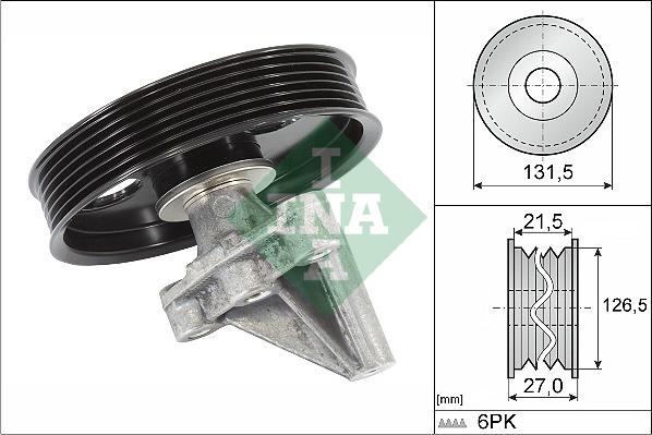 Wilmink Group WG1252903 - Ролик, поликлиновый ремень autospares.lv