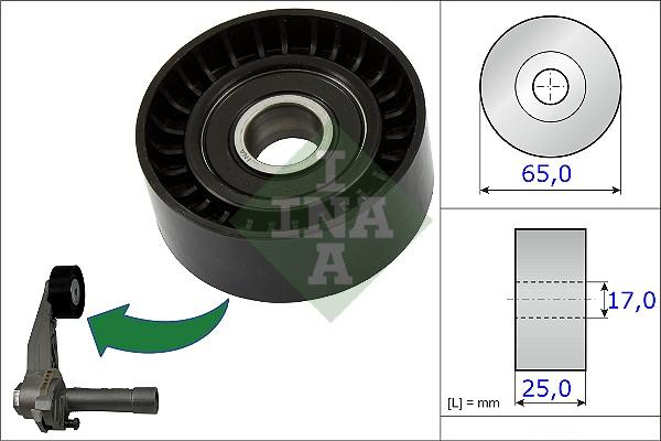 Wilmink Group WG1252659 - Ролик, поликлиновый ремень autospares.lv