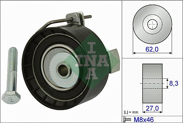 Wilmink Group WG1252620 - Натяжной ролик, зубчатый ремень ГРМ autospares.lv