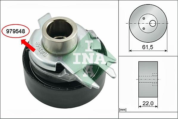 Wilmink Group WG1252389 - Натяжной ролик, зубчатый ремень ГРМ autospares.lv