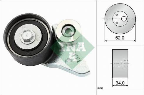 Wilmink Group WG1252377 - Натяжной ролик, зубчатый ремень ГРМ autospares.lv