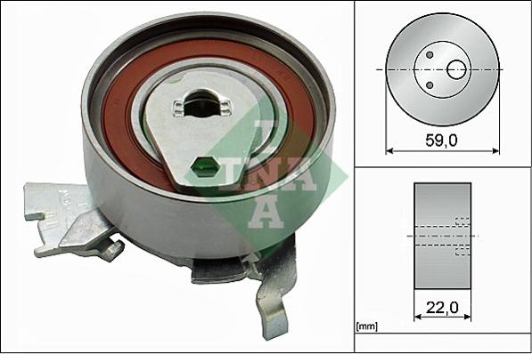 Wilmink Group WG1252264 - Натяжной ролик, зубчатый ремень ГРМ autospares.lv