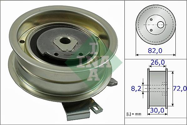 Wilmink Group WG1252217 - Натяжной ролик, зубчатый ремень ГРМ autospares.lv