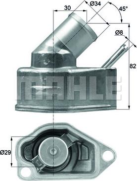 Wilmink Group WG1261844 - Термостат охлаждающей жидкости / корпус autospares.lv