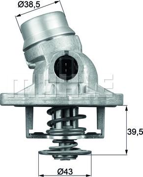 Wilmink Group WG1262820 - Термостат охлаждающей жидкости / корпус autospares.lv