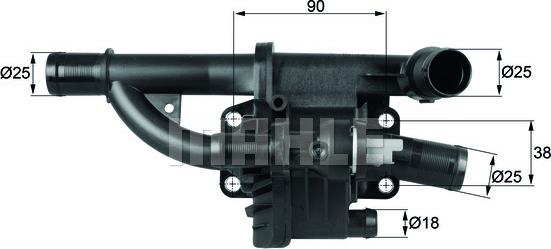 Wilmink Group WG1217531 - Термостат охлаждающей жидкости / корпус autospares.lv